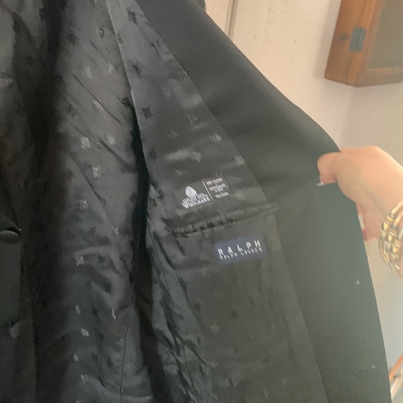 Ralph Lauren Blue Label 42R wool black tuxedo style jacket - Picture 9 of 12